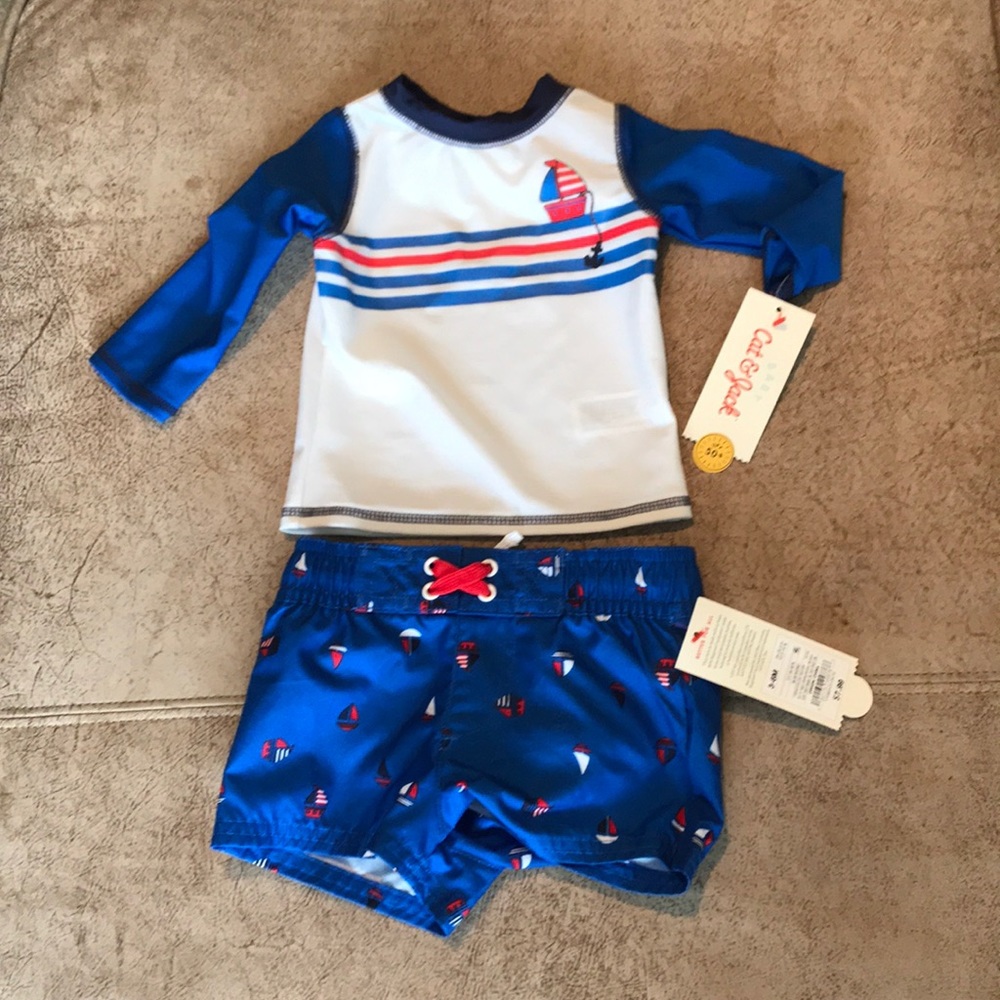 Baby boy swim set